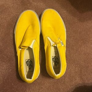 Yellow slip on vans